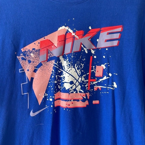 Nike Dri-Fit Size Medium Blue T-Shirt - Picture 3 of 6